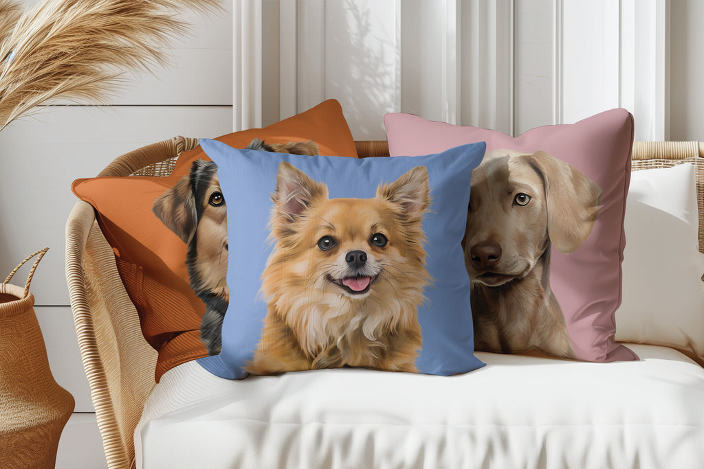 SUEDE CUSHION - Paint and Tail