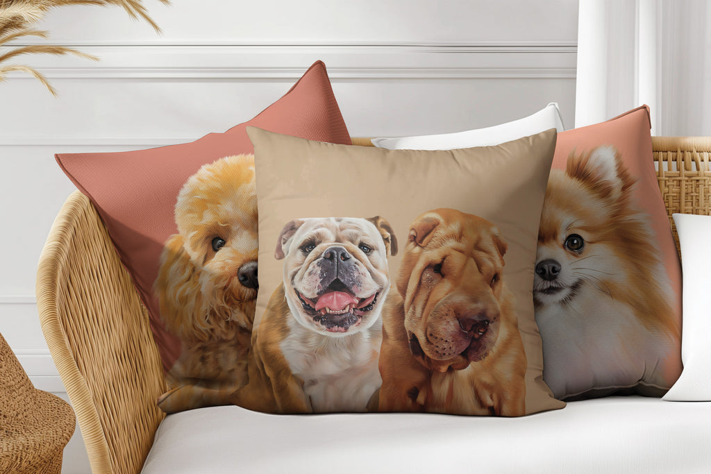 SUEDE CUSHION - Paint and Tail