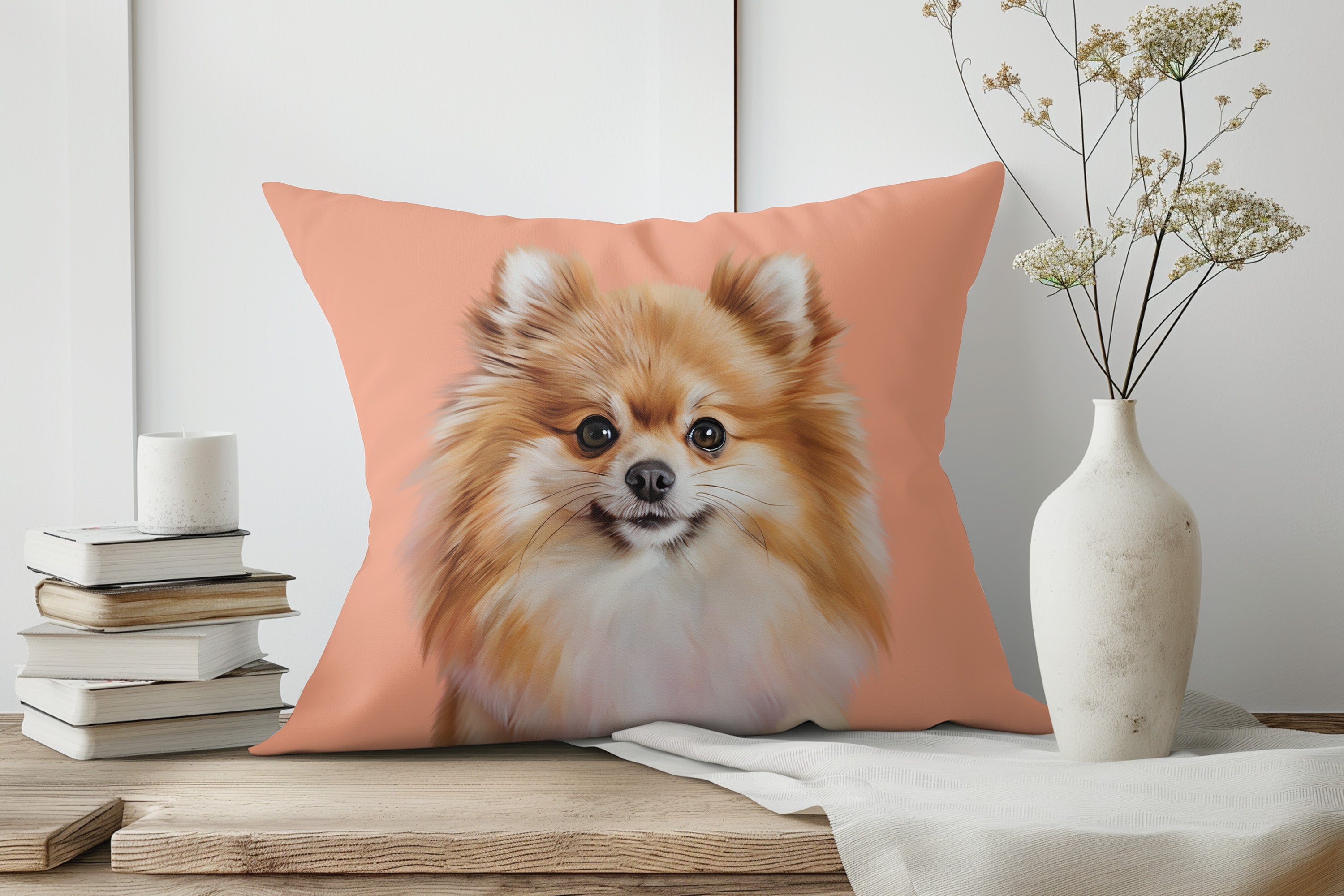 SUEDE CUSHION - Paint and Tail