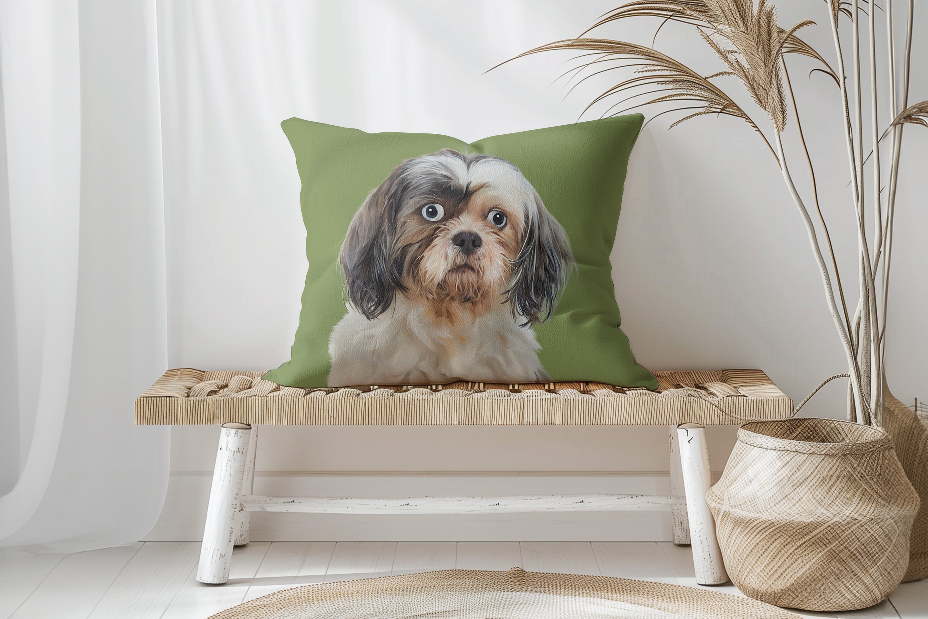 SUEDE CUSHION - Paint and Tail