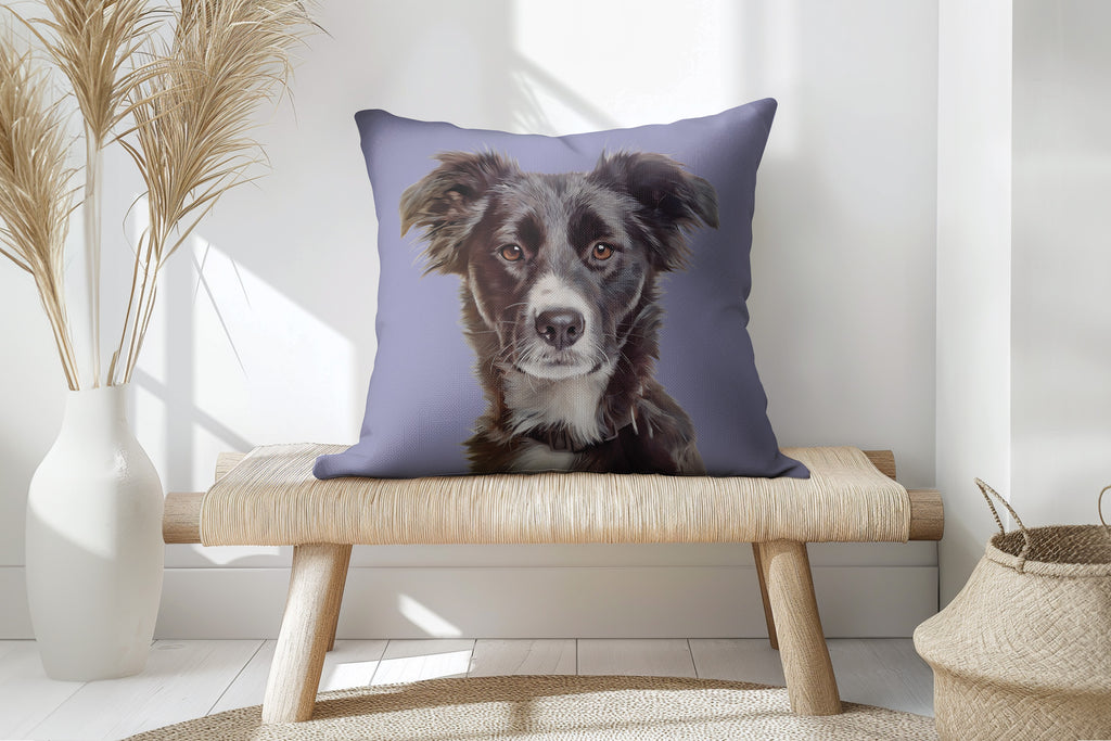 SUEDE CUSHION - Paint and Tail