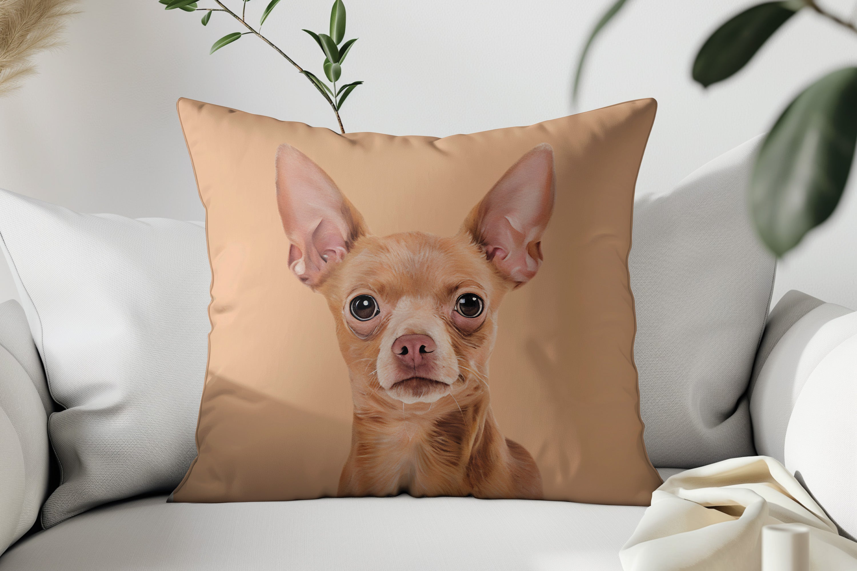 SUEDE CUSHION - Paint and Tail