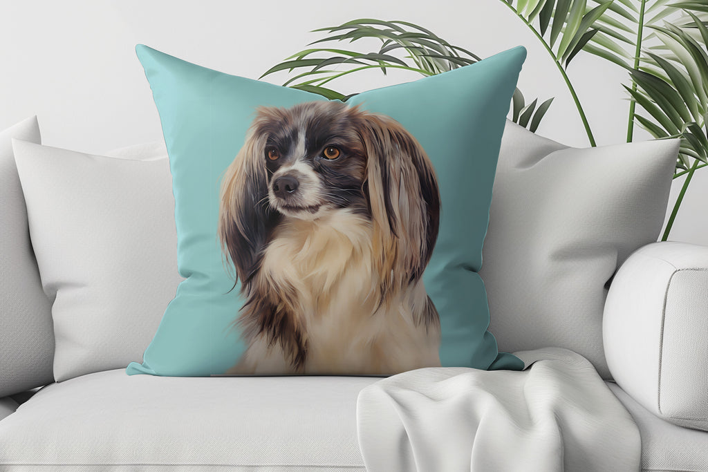 SUEDE CUSHION - Paint and Tail