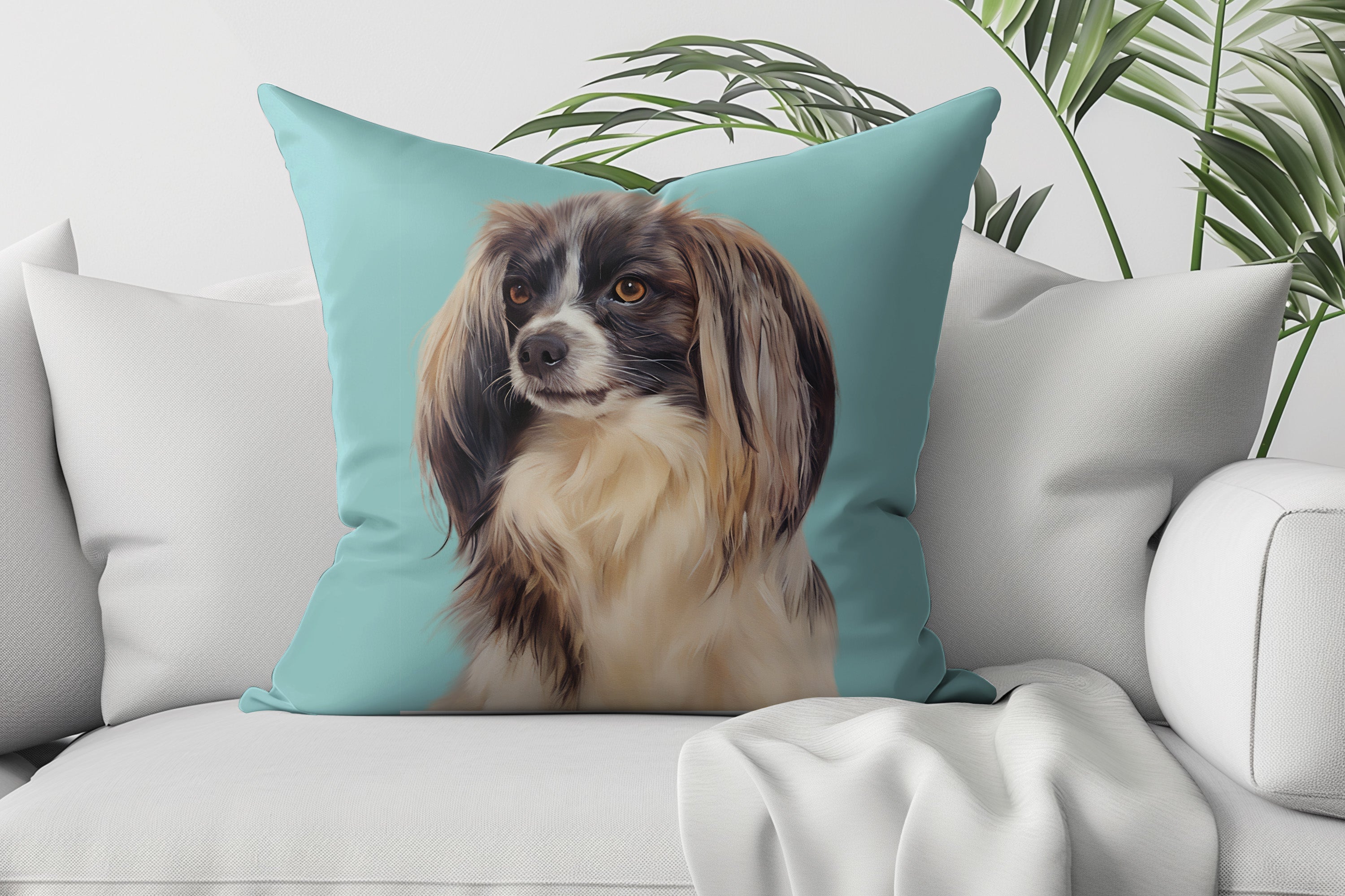 SUEDE CUSHION - Paint and Tail