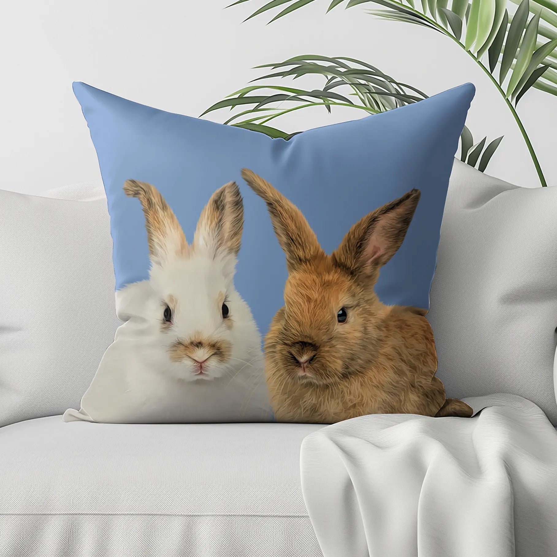 SUEDE CUSHION Paint and Tail